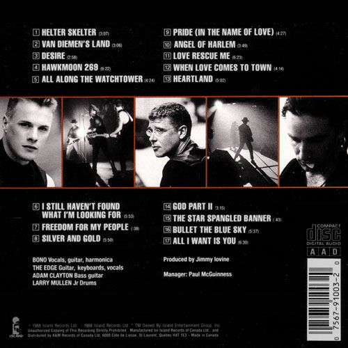 Music CD Review U2 Rattle And Hum Music CD Review U2 Rattle And Hum